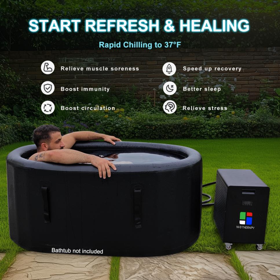 Ο όμιλος Hi-Q παρουσιάζει την κορυφαία δύναμη του κατασκευαστή ψυκτικού συγκροτήματος Cold Plunge στην Κίνα στο FIBO Global Fitness