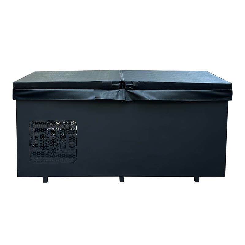 Μεγάλο Κόκκινο Κέδρο Cold Plunge με ανοξείδωτο ατσάλι 304